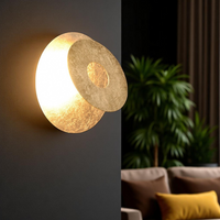 LED аплик Luxury Round Gold LEANO