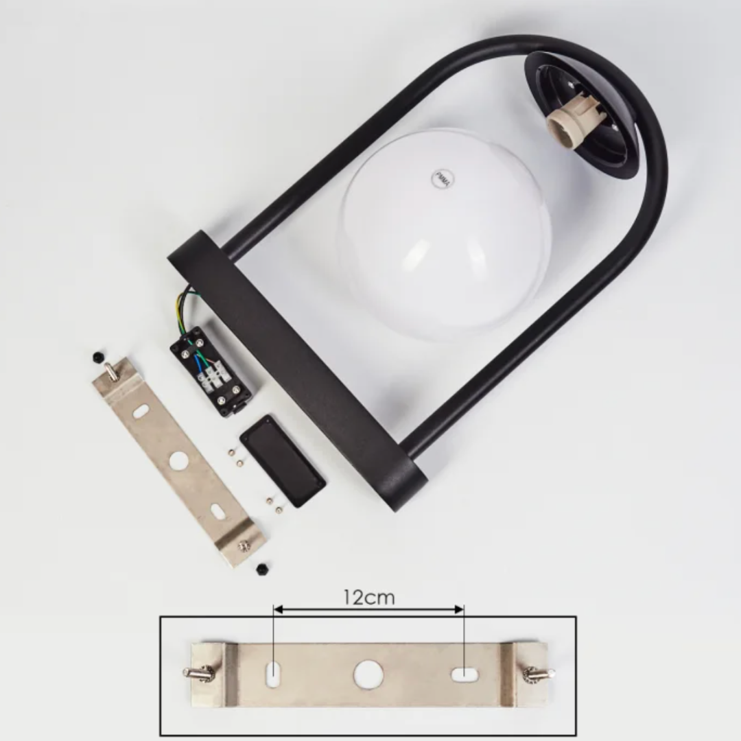 Stalp Exterior E27 IP44 98732 NEGRU / STALP ORNAMENTAL EXTERIOR LAMP