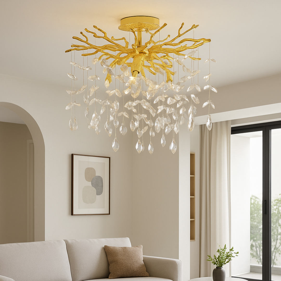 Lustra LED Gold 6XG9 KLARA AURIE / MINIMALIST DESIGN Lighting Fixtures