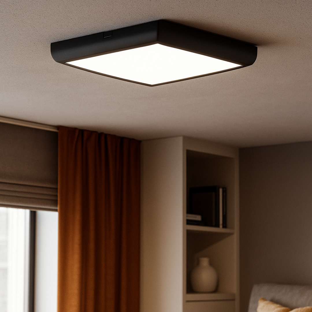LED плафон за баня 20W 22.5cm Square IP40 3 вида светлина еквивалент 200W
