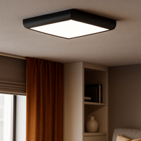 LED плафон за баня 20W 22.5cm Square IP40 3 вида светлина еквивалент 200W