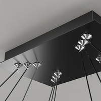 Lustra LED Suspendata Neagra NEAGRA / SUSPENDATE Lighting Fixtures