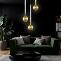 Осветително тяло висящо Luxury Gold Mida