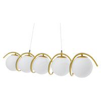 Осветително тяло Абажур MAT GOLD Линейна 5xE27 Spiral MX165-5