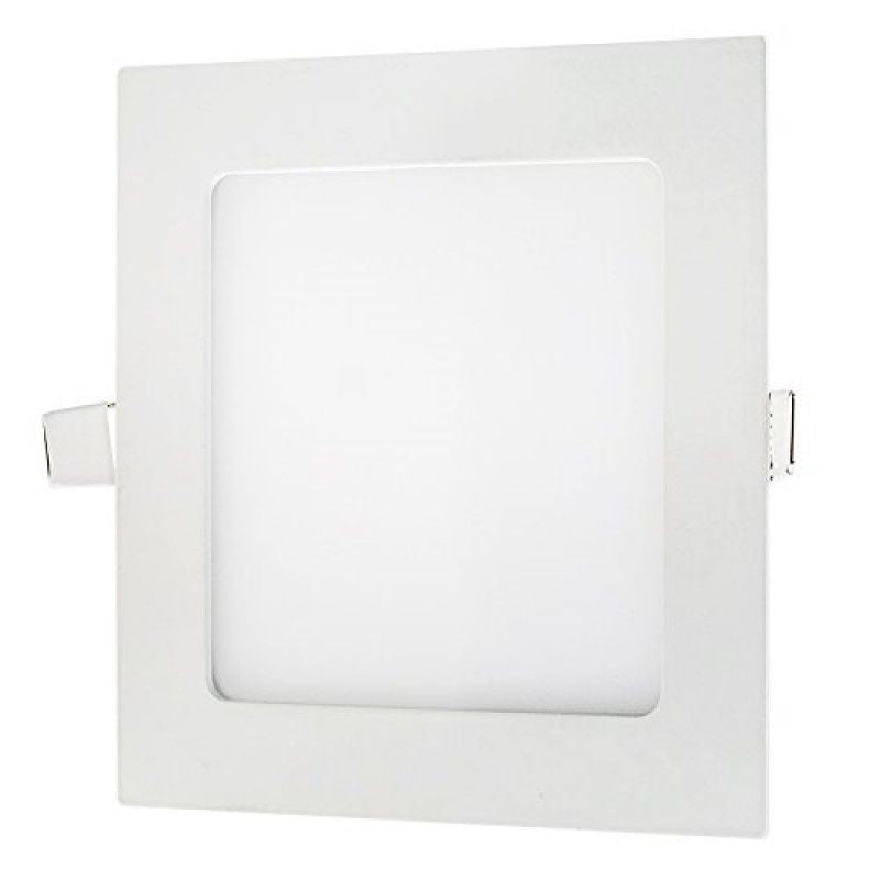 LED спот 18W Slim квадратен бял / 220x220mm / вграден