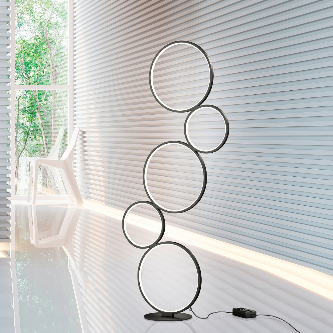 Лампион LED PREMIUM 36W 115cm RONDO Black