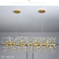 Окачено осветително тяло Crystal Dandelion Gold LINIAR