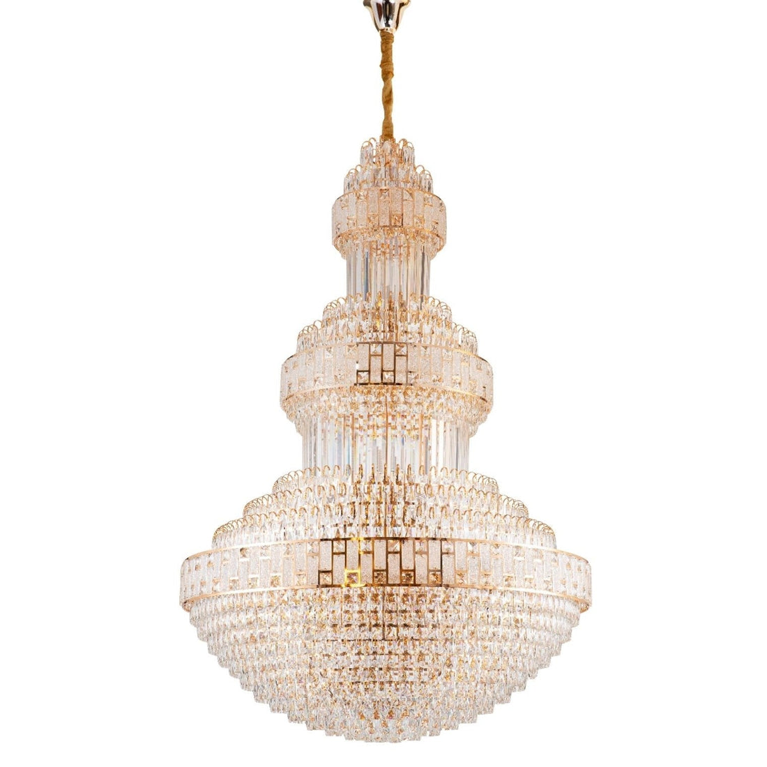 Полилей от кристал LUXURY Golden 180cm -L301
