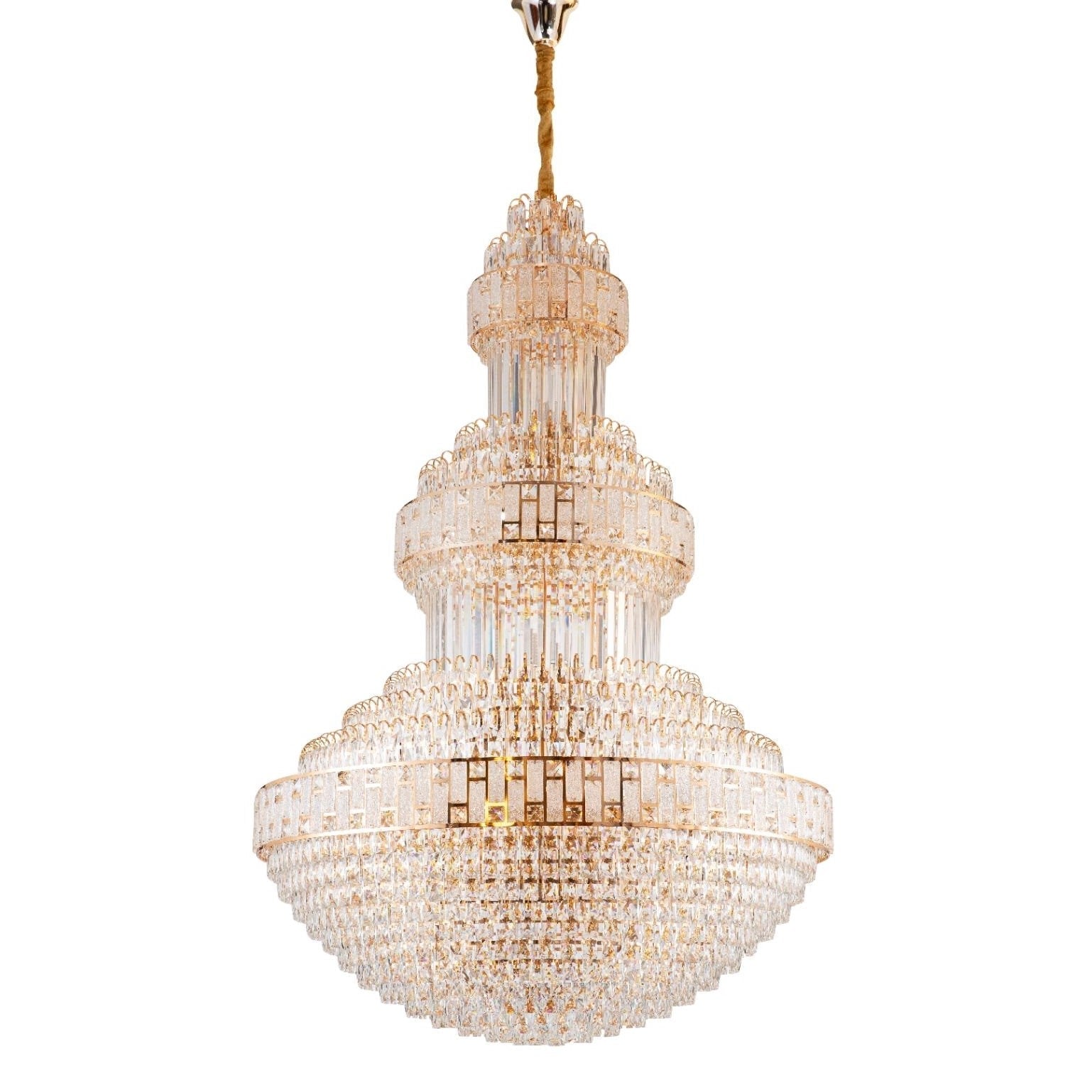 Полилей от кристал LUXURY Golden 180cm -L301