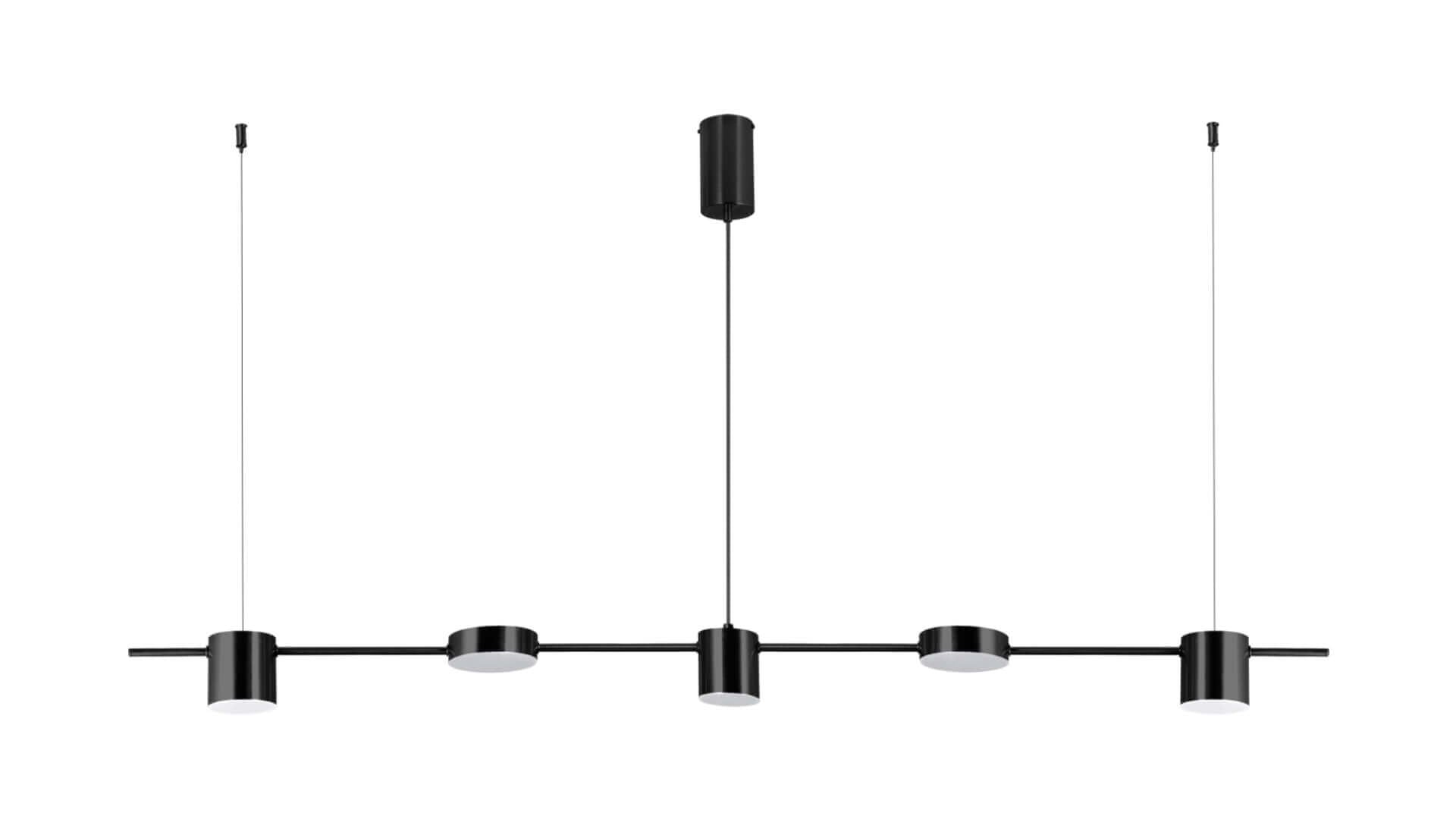 Линеен висящ LED осветително тяло Black еквивалент 400W 2369/5BK