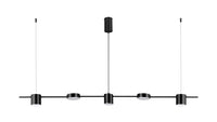 Линеен висящ LED осветително тяло Black еквивалент 400W 2369/5BK