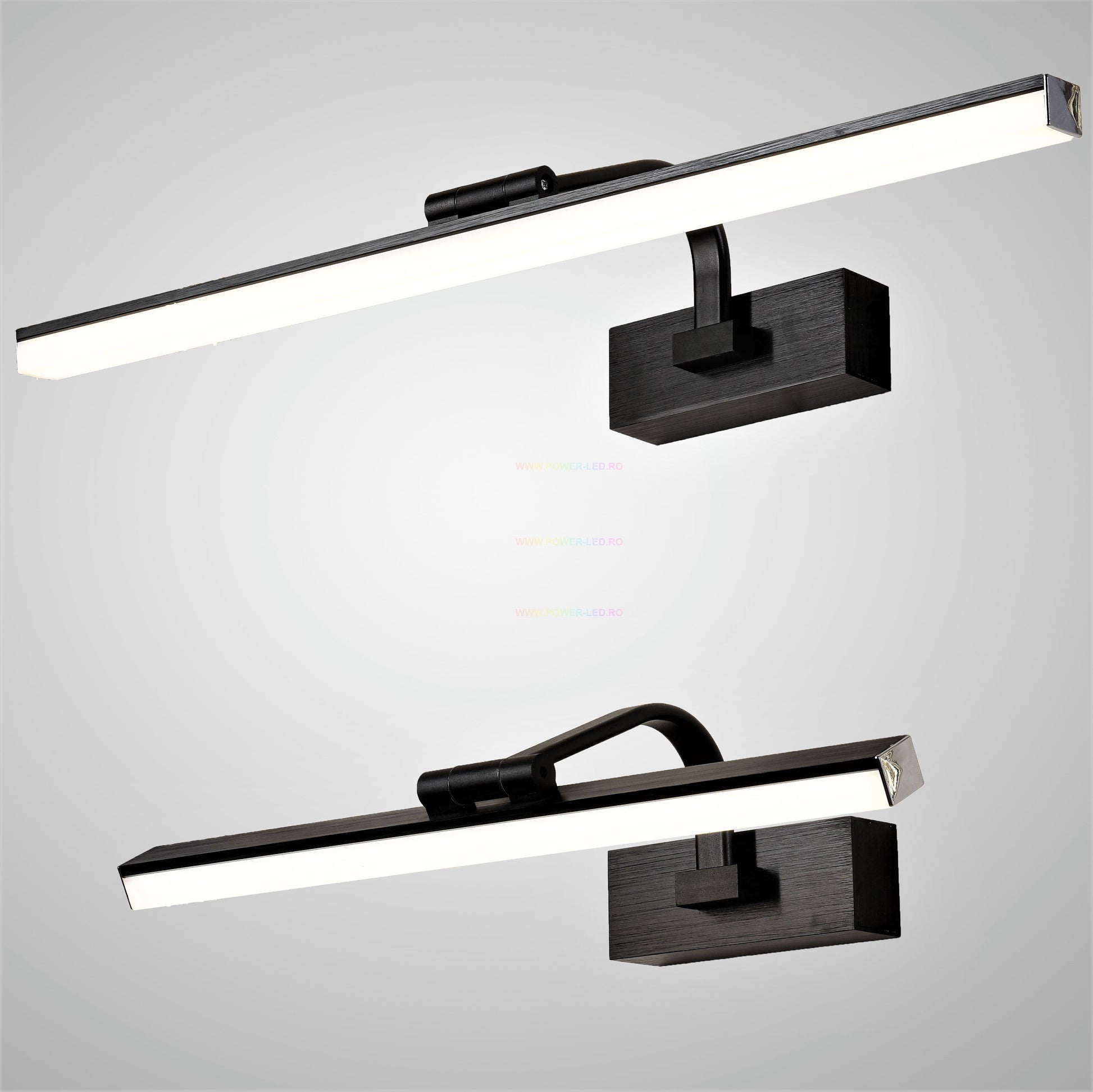 LED аплик за баня 36W 58cm черна регулируема C1299BK