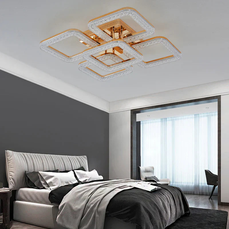 LED осветително тяло Golden SQUARE 4+1 Еквивалент 800W Дистанционно
