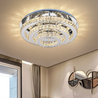 LED осветително тяло Cristal Exquisite Round Еквивалент 800W с дистанционно