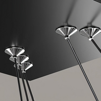 Lustra LED Suspendata Neagra NEAGRA / SUSPENDATE Lighting Fixtures