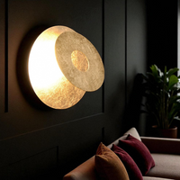 LED аплик Luxury Round Gold LEANO