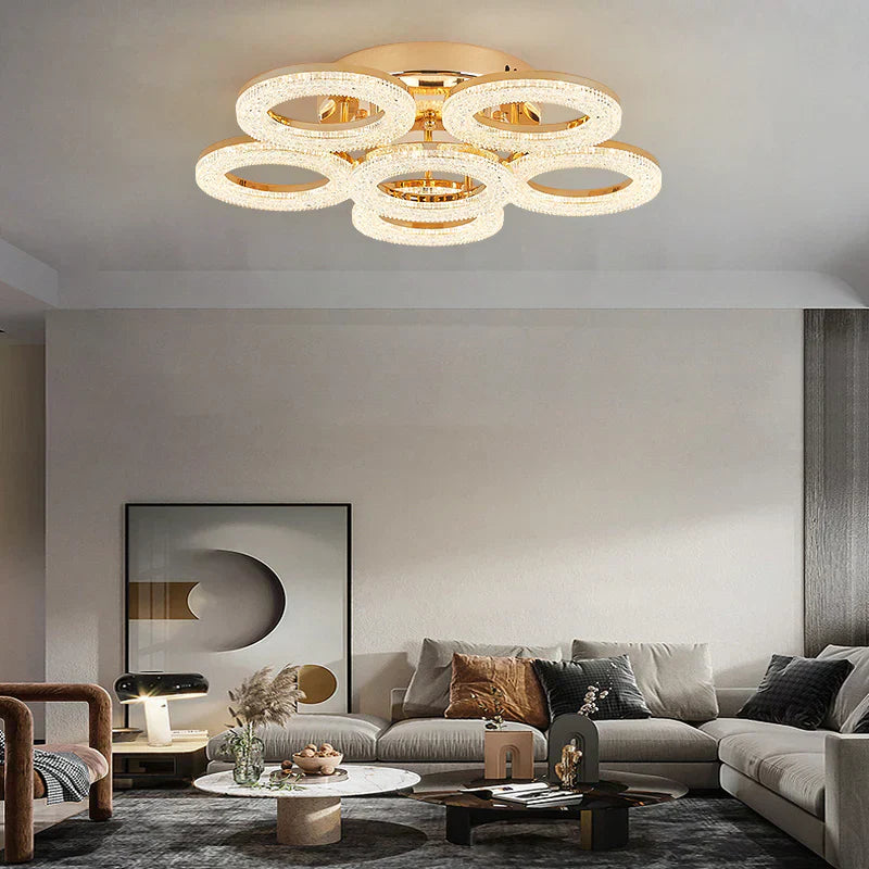 LED осветително тяло Golden CIRCLE 5+1 Еквивалент 800W Дистанционно