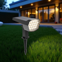 Соларен LED стълб за градина 12W