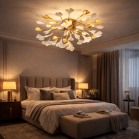 Осветително тяло LUXURY VALERY Golden 50CM с флорални елементи