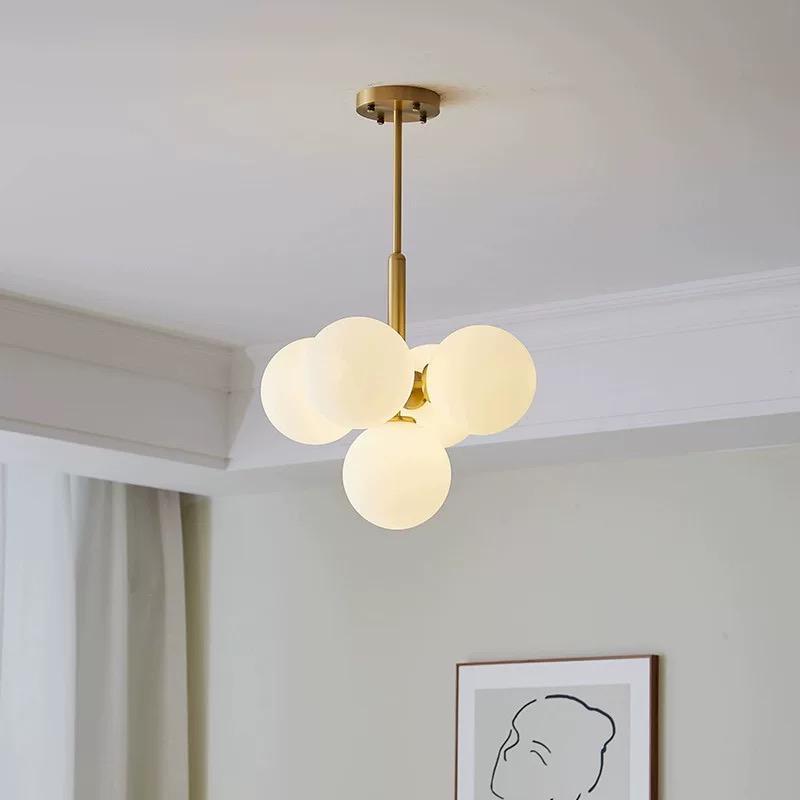Lustra Abajur Mat Gold Dx2410-5 Chandeliers