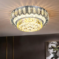 LED осветително тяло от кристал за таван Majesty с дистанционно 50-80CM