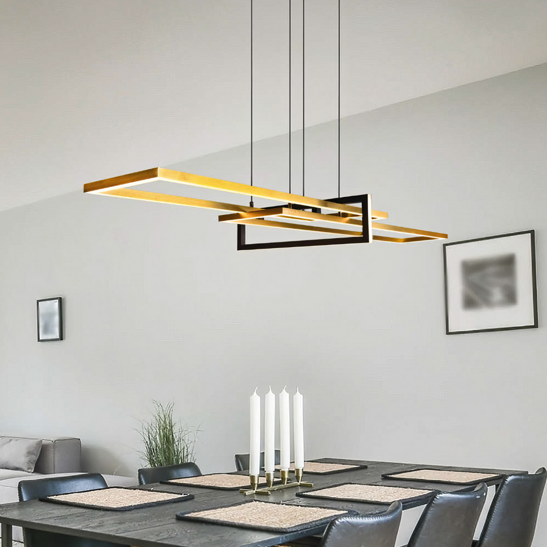 LED осветително тяло тип пендел PREMIUM SALINAS GOLD еквивалент 500W, димируемо