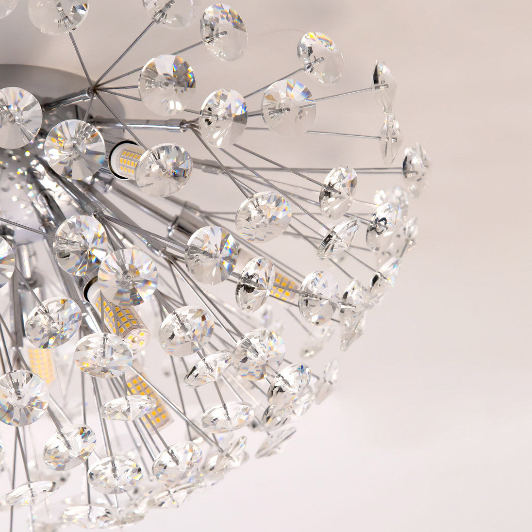 Осветително тяло тип аплик Crystal Dandelion Silver