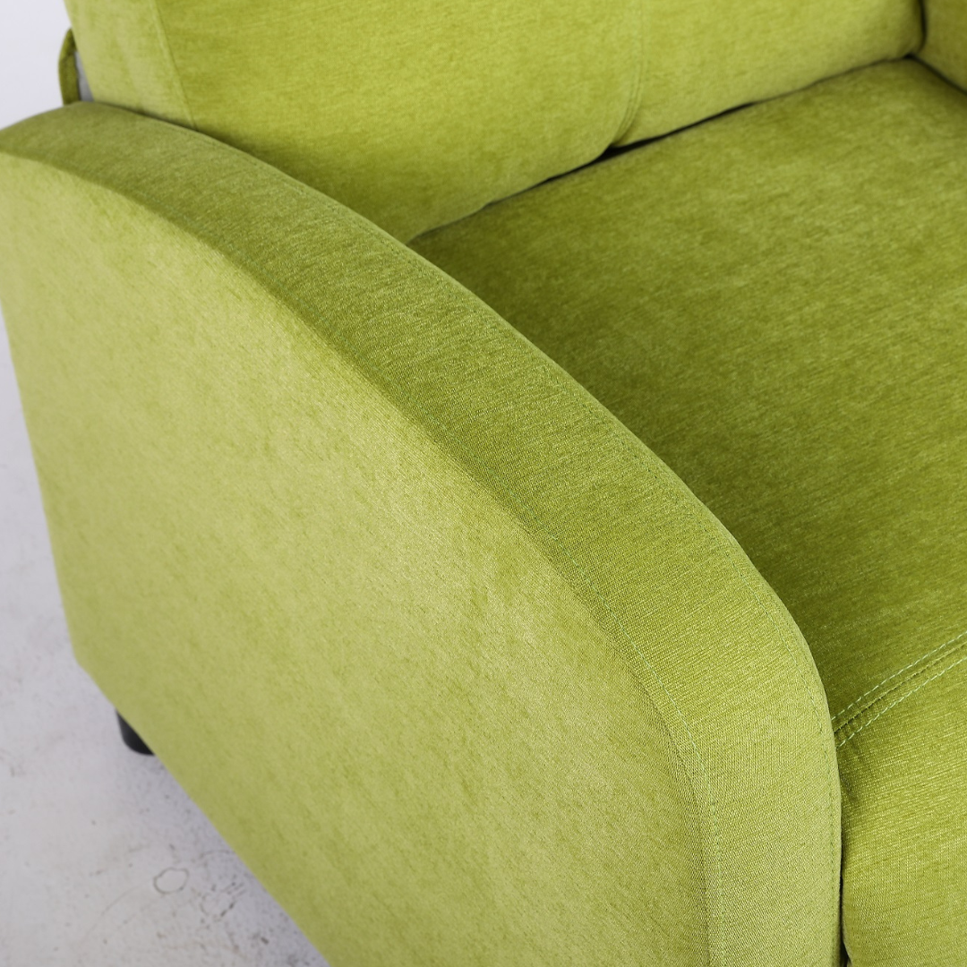 Релакс фотьойл с механизъм Recliner, зелена дамаска