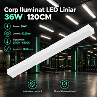 LED линейно осветително тяло Proline 120 см 36W 4320lm CCT IP40