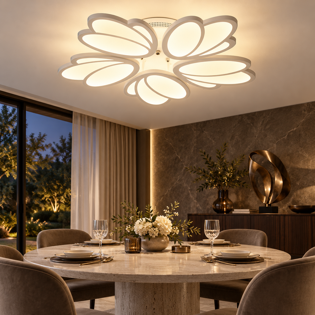LED осветително тяло TULIP еквивалент 600W с дистанционно
