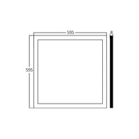 LED панел Slim за вграждане 60x60 см Бял 48W CCT