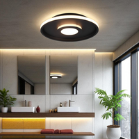 аплик LED ASCARI Black IP44 Premium