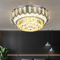 LED осветително тяло от кристал за таван Majesty с дистанционно 50-80CM