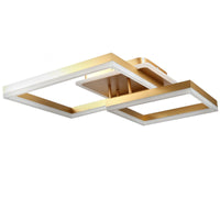 LED осветително тяло TWO SQUARE GOLD Еквивалент 600W Дистанционно управление