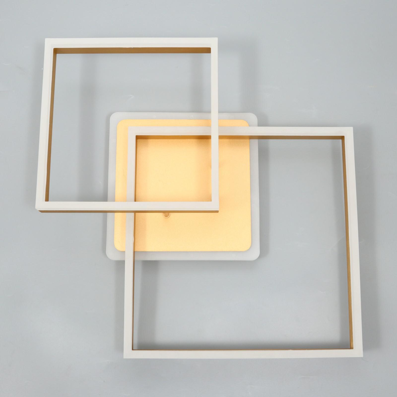 LED осветително тяло TWO SQUARE GOLD Еквивалент 600W Дистанционно управление