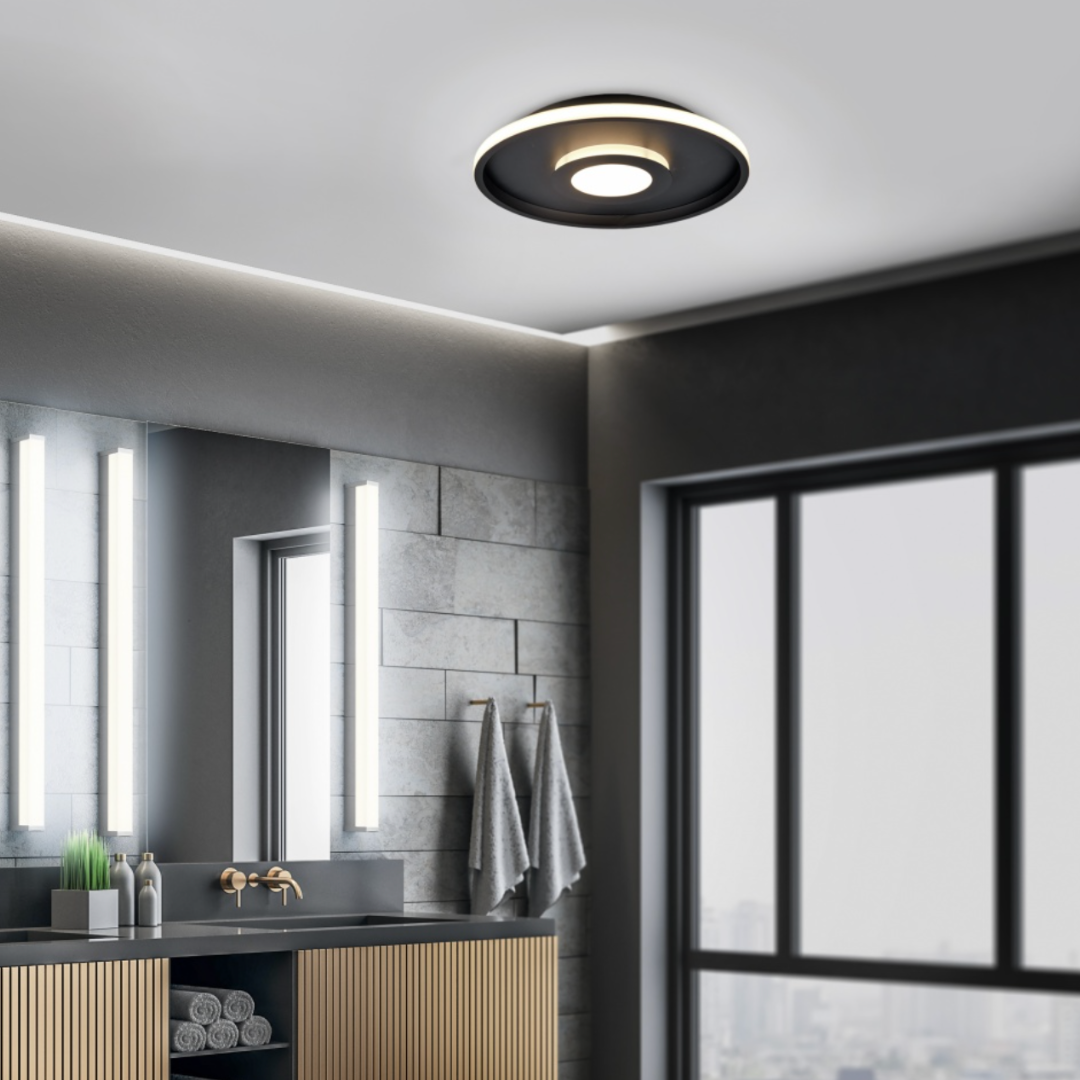 аплик LED ASCARI Black IP44 Premium