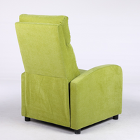 Релакс фотьойл с механизъм Recliner, зелена дамаска