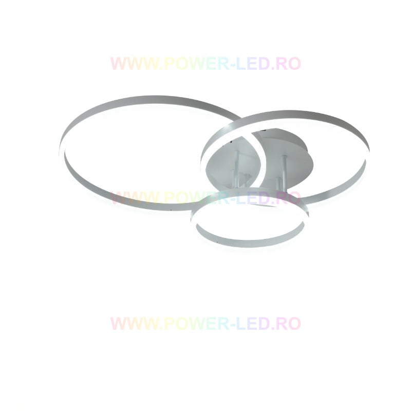 Lustra Led Beauty White Circle Echivalent 600W Telecomanda Lighting Fixtures