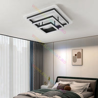 LED осветително тяло Vulcano Square Black Еквивалент 1000W с дистанционно