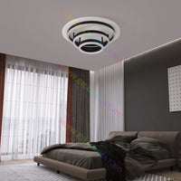 LED осветително тяло Vulcano Ring Black еквивалент 800W с дистанционно