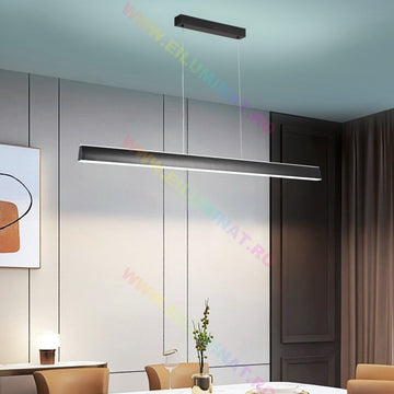 LED осветително тяло висящо Black 120cm линейно еквивалент 400W с дистанционно
