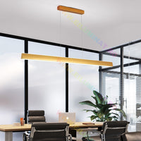 LED осветително тяло висящо Gold 120cm линейно, еквивалент 400W, с дистанционно