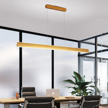 LED осветително тяло висящо Gold 120cm линейно, еквивалент 400W, с дистанционно