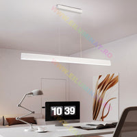 LED осветително тяло висящо бяло 120cm линейно еквивалент 400W с дистанционно