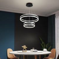 LED осветително тяло 204W KING Black 2 сегмента с дистанционно