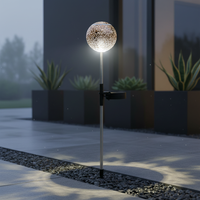 Соларна LED лампа ORACLE, 59 cm, Хром