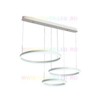 LED осветително тяло 150W CASSANDRA Circle бяла 3 сегмента еквивалент 600W
