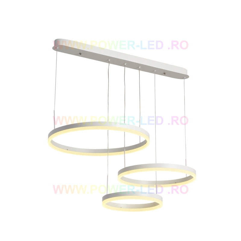 LED осветително тяло 150W CASSANDRA Circle бяла 3 сегмента еквивалент 600W