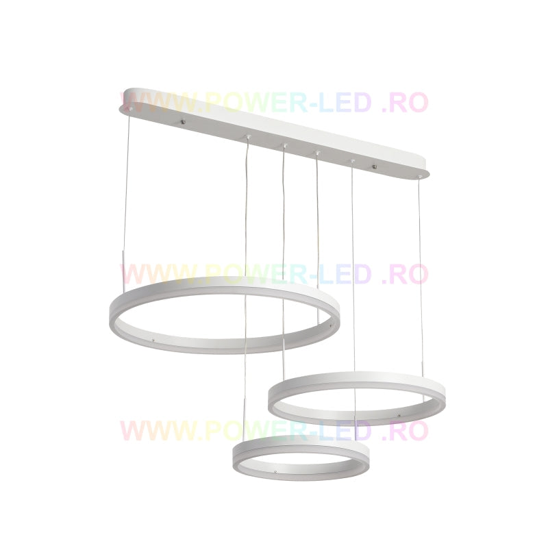 LED осветително тяло 150W CASSANDRA Circle бяла 3 сегмента еквивалент 600W