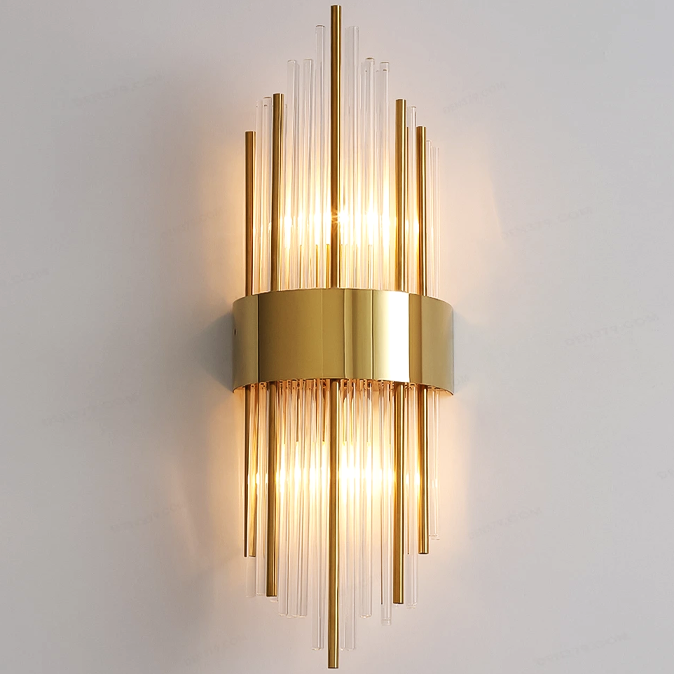 Стенен аплик Cristal Golden CROWN